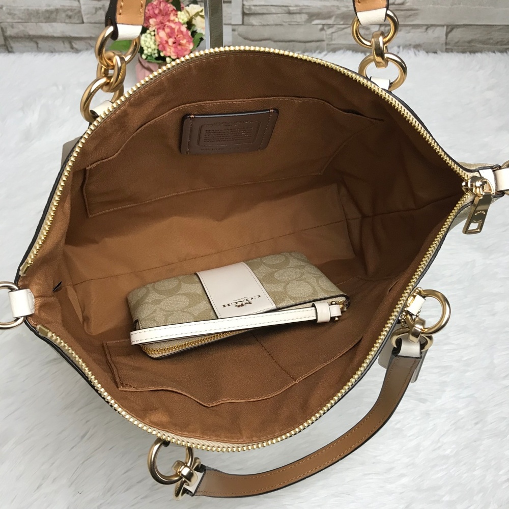👜COACH SET🌺SMALL KELSEY SATCHEL & WRISTLET - Picture 4 of 8